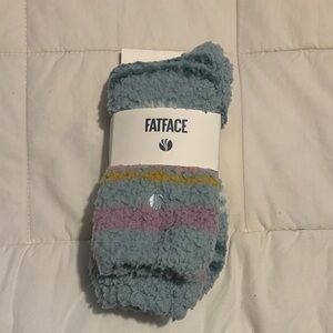 Fat Face Blue and Pink Cozy Socks